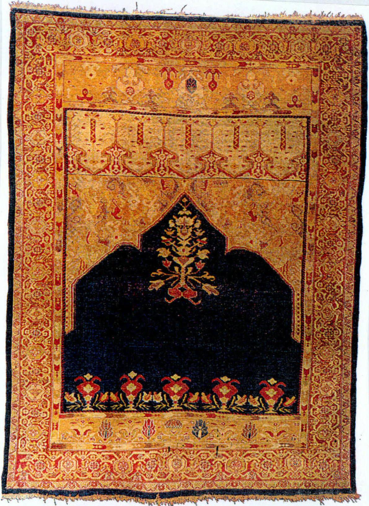 1890年，波斯地毯，图案设计神奇，充满幻幻想